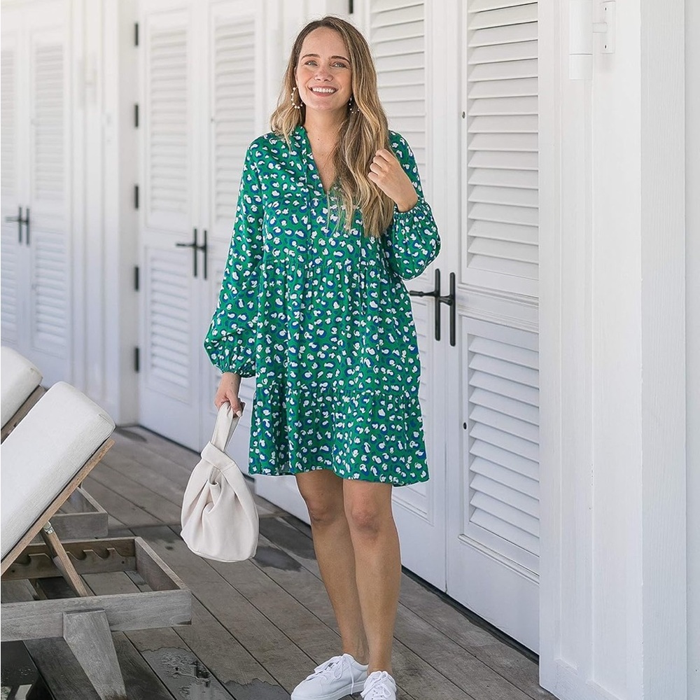 The Drop Loose Fit Emerald Dress